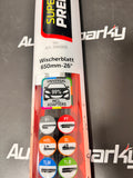 Heyner Wiper Kit - Super Flat Premium - Includes Adapters for 99% of Vehicles - Available Sizes from 14" to 28"