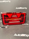 LED Neon Combination Tail Light – Dynamic Indicator | IP67 | ECE Approved - Pair