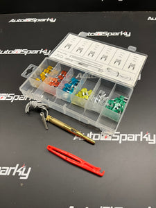 Mini Fuse Assortment Set with Fuse Puller & Tester