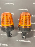 Set of 2 Large Synchronised LED Pole Mount Beacons - Sparex