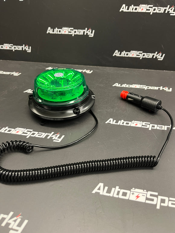 Green Low Profile Magnetic or Bolt On Beacon - LED Global