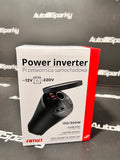 Power Inverter - 12V to 230V - 150W/300W - 2xUSB 1x Lighter Socket (Can Shaped, Fits Cup Holder)