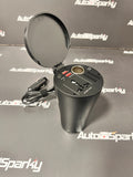 Power Inverter - 12V to 230V - 150W/300W - 2xUSB 1x Lighter Socket (Can Shaped, Fits Cup Holder)