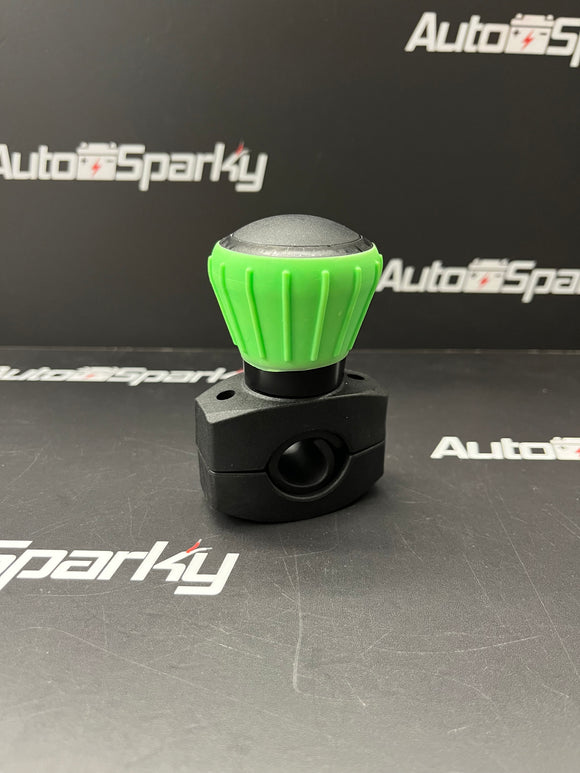 Luxury Steering Wheel Knob on Bearing - Available in Black, Blue, Green or Red