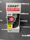 Coast Rechargeable Voice Controlled LED Lantern - 1000Lumens - Built-in Power Bank - Emergency Red Light Mode