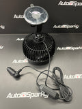 Cab Fan with Heavy Duty Suction Cup Mount - Available in 12v or 24v