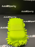 Green Microfiber Car Washing Sponge
