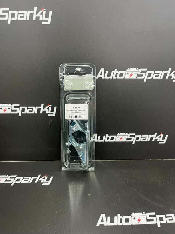 Crocodile Clip - 25 Amps - 2 Pack - Sparex