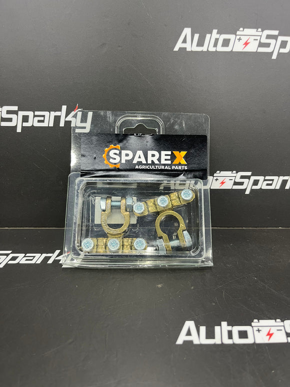 Battery Terminal Standard Duty Set (Positive / Negative) 16 - 70mm - Sparex
