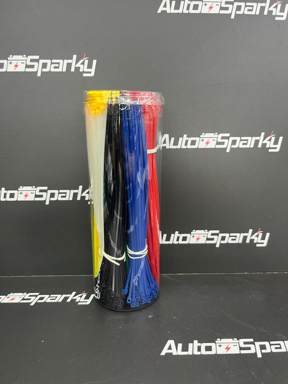 Coloured Cable Tie Assortment - Sparex