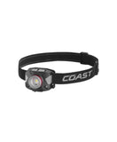 Coast FLX65R Voice Controlled Rechargeable Head Lamp - 5 Modes: Medium, High, Low, Red, and Green Light
