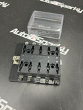 10-way Standard Blade Busbar Fuse Box with Cover - Durite