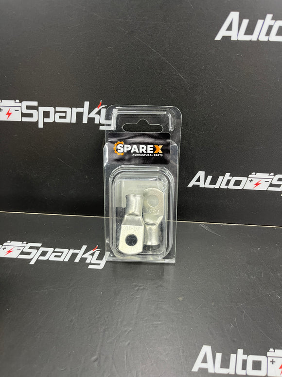 Swage On Ring Terminals - 2 Pack - Sparex