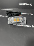 LED Dual Colour Double Burner with Amber Strobe - Clear or Smoked Lens