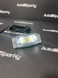 LED Dual Colour Double Burner with Amber Strobe - Clear or Smoked Lens