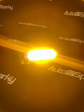 LED Dual Colour Double Burner with Amber Strobe - Clear or Smoked Lens