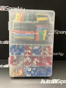 Electrical Terminal & Heat Shrink Set - 350 Pieces