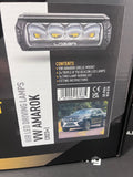 Lazerlamps Grille Kit - VW Amarok (2023+) 2x Triple-R 750 Lightbars with White or Amber Position Lights & Amber Beacons