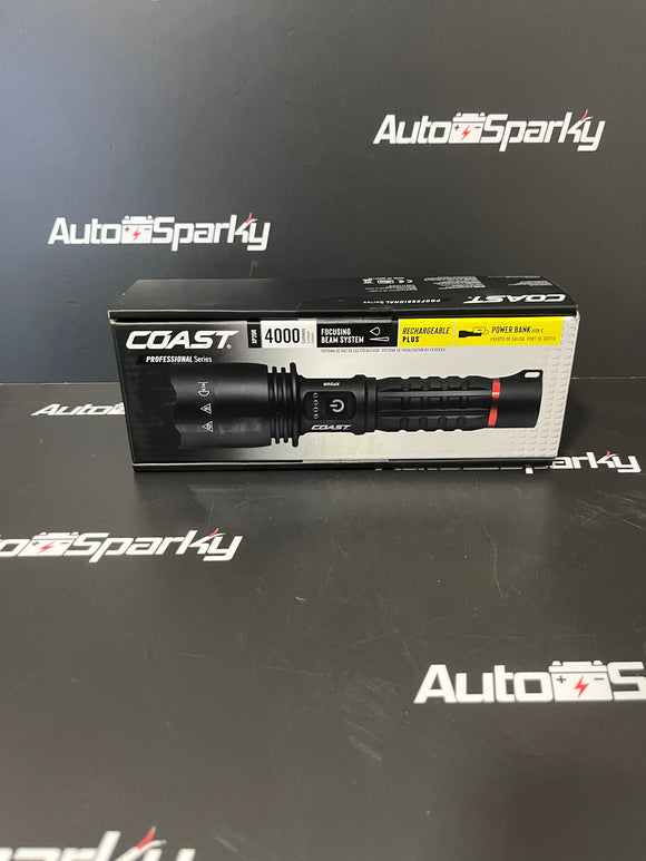 Coast XP20R Rechargeable Torch - Focusing Beam system - 4000 lumens