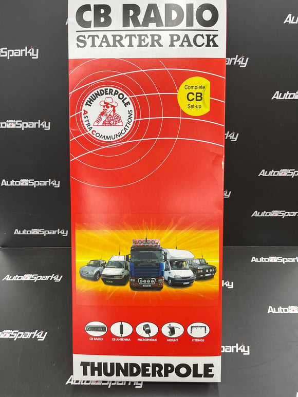 CB Radio Starter Pack - Includes Radio, Aerial & Mirror Mount