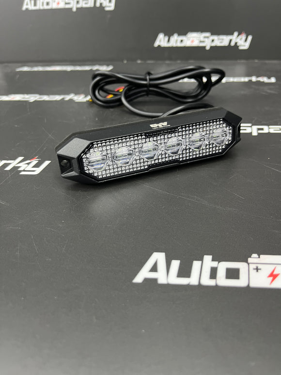 Surface Mount 2 Colour Strobe - Available in Amber & Red, Amber & White or Blue & Red