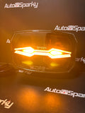 X-SPIDER NINJA LED 80Watt Oval Driving Lamp - White DRL & Amber Strobe