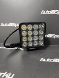 64Watt 6400Lumen Dark Lens Square Flood LED Work Light - Sparex