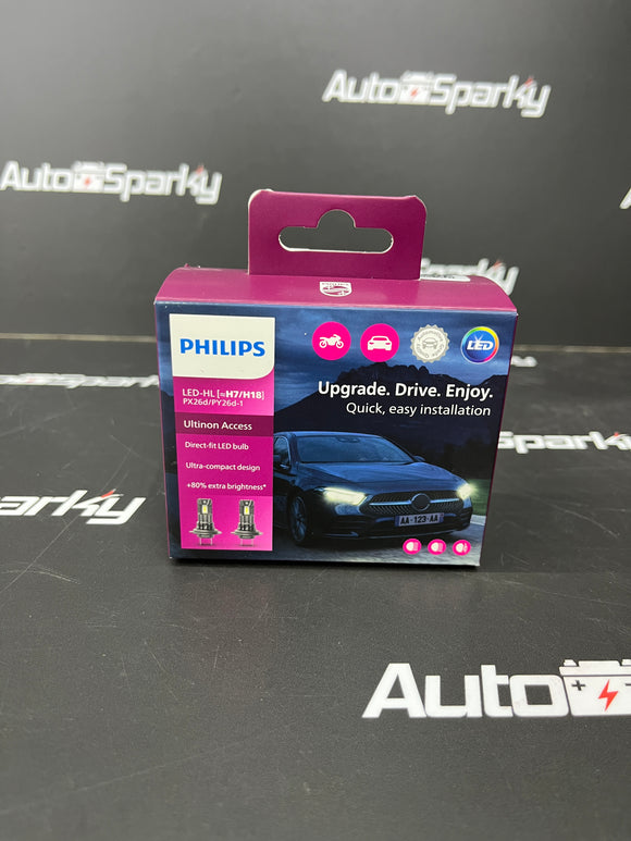 Philips H7 Direct Fit LED Bulbs - Ultra Compact Design - Pair