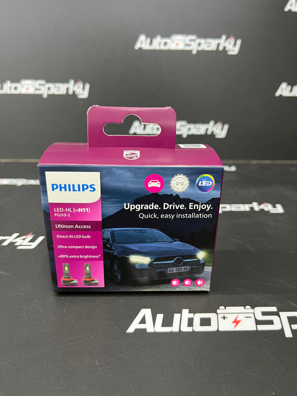 Philips H11 Direct Fit LED Bulbs - Ultra Compact Design - Pair