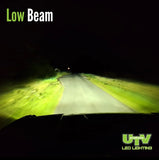 Defender LED Headlight with DRL - Available in Black or Chrome - UTV Products