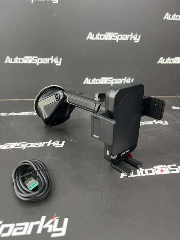 Wireless 15W Car Charger Phone Holder - Extendable Arm - Horizontal or Vertical Viewing