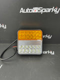 Square LED Front Parking Light With LED Indicator