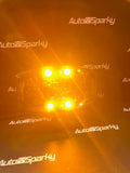 120Watt Jumbo LED Spot Light with Amber or White DRL / Parking Light & Amber Strobe