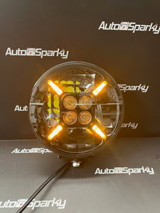 9" 120Watt LED Spot Light with Amber or White DRL / Parking Light