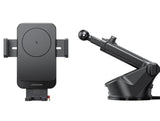 Wireless 15W Car Charger Phone Holder - Extendable Arm - Horizontal or Vertical Viewing