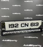 Number Plate Holder with Built in LED Light Bar 9500Lumen - Amber or White DRL - Boreman