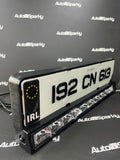 Number Plate Holder with Built in LED Light Bar 9500Lumen - Amber or White DRL - Boreman