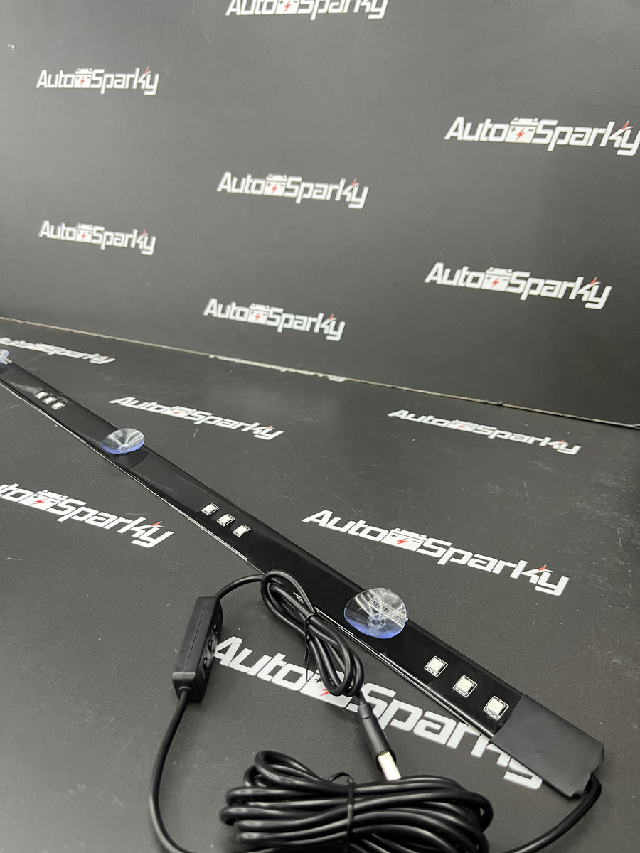 LED Window Light Bar - 90cm - Suction Mount - USB Powered - 10 Colours ...