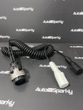 15Pin Coiled 3.5Metre Extension to 2x 7 Pin Plugs - 24v