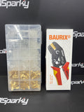 Flat Receptacle Spade Assortment 300 pieces & Heavy Duty Crimping Tool - Baurix German Made