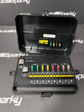 Switch Panel with Fuse / Relay Box - 8 Gang - RGB Multi Colour Backlight - 12v/24v
