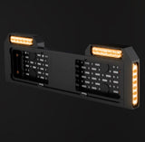 Number Plate Surround with x4 Built in Warning Strobes - Available Amber or Amber/White