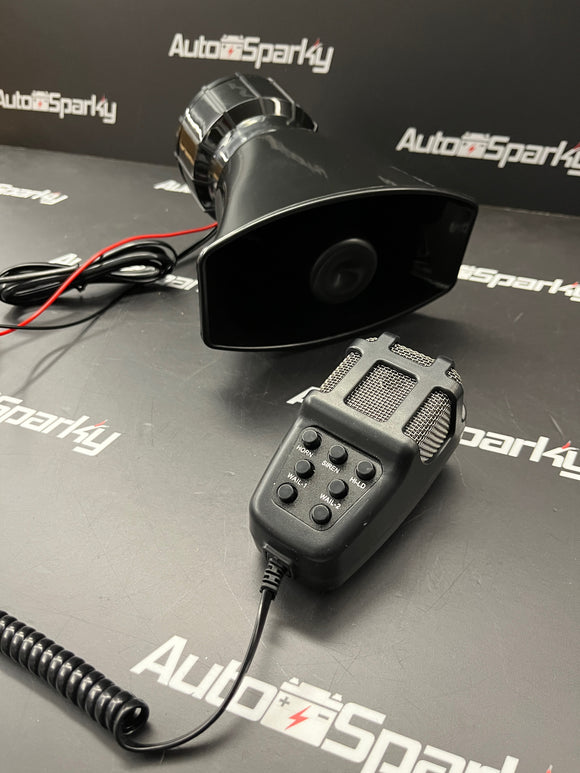 12v Loadspeaker / Megaphone System with 7x Alarm & Siren Sounds