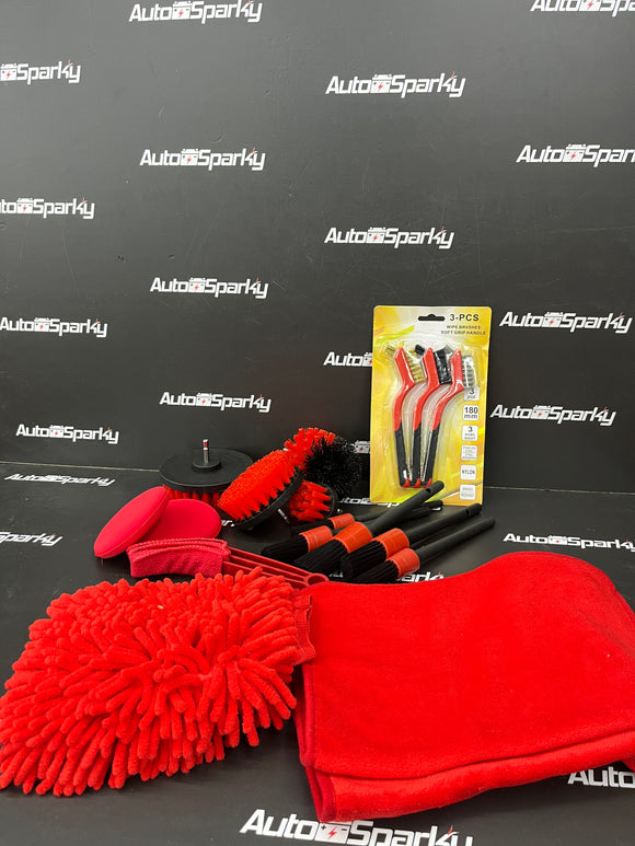 Car Detailing Kit - 19 Pieces