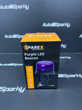 Purple Compact LED Pole Mount Beacon