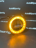 Front Fog Light with White or Amber Parking Light - PURELUX F330 - 9cm / 3.5"