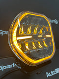 7" Cobra Driving Light 10,933Lumens 594Metre Range - Amber or White DRL - Dual Power Mode - Purelux