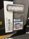 Lazerlamps Grille Kit - Toyota Hilux Invincible-X (2021+) 2x Triple-R 750 Lightbars with White or Amber Position Lights