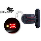 Short Dragon 3 Function Flexible LED Stalk Marker Light Pair (Left & Right)