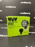 40Watt 3600Lumen Round LED Work Light with H9 Connector - UTV Products